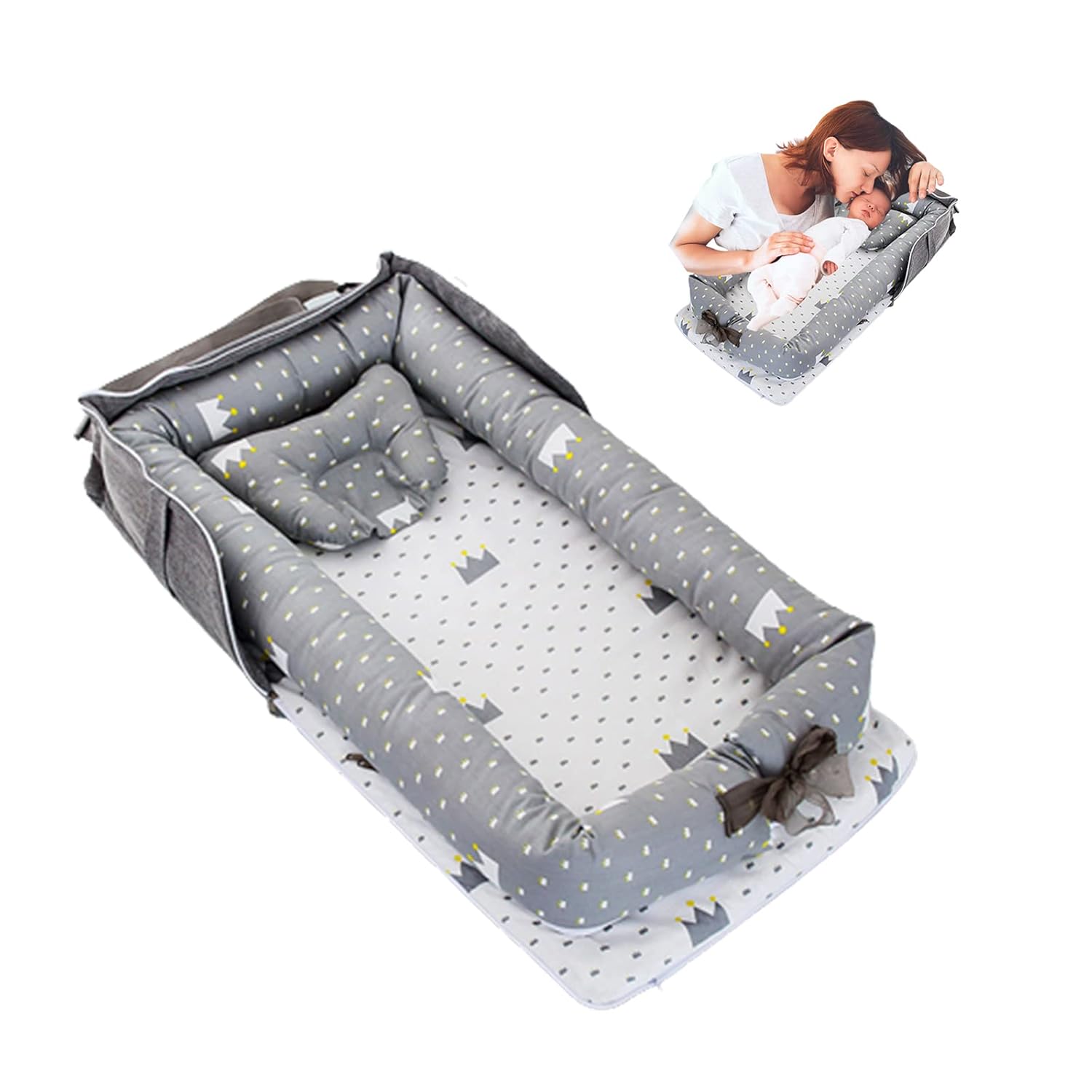 Loevin Baby Lounger Cover for Newborn 100 Cotton,Baby