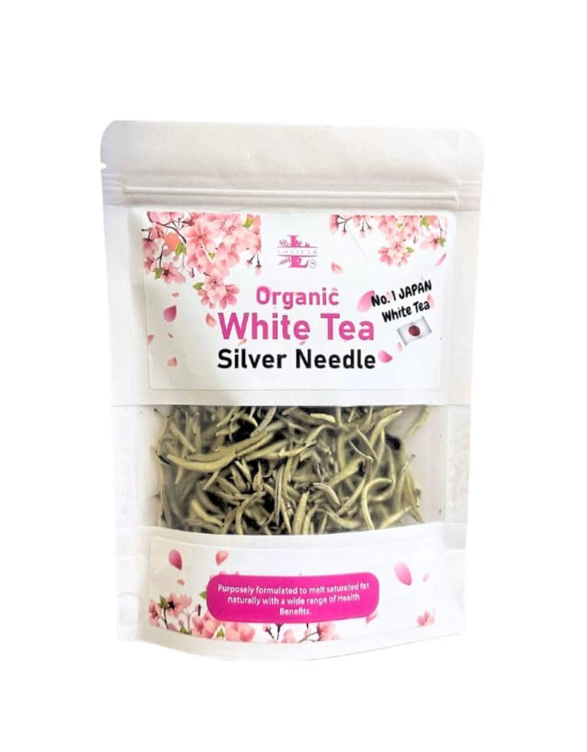 Lovisah PURE ORGANIC Silver Needle White Tea Loose - Highest Ingredients Antioxidant and Anti aging - Helps Burn Belly FAT