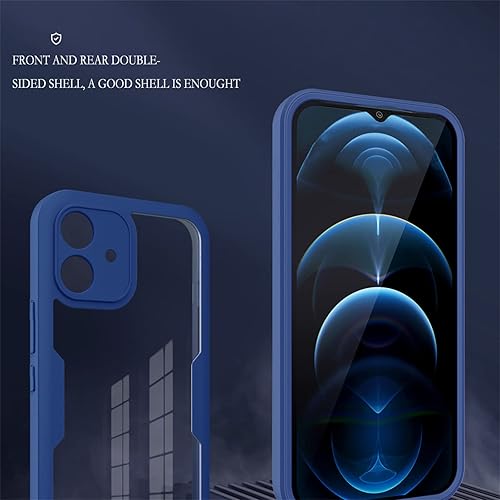 Miniatura 2 de Funda transparente para Samsung Galaxy A04e con protector de pantalla integrado, 360 grados de cuerpo completo, a prueba de golpes, sin