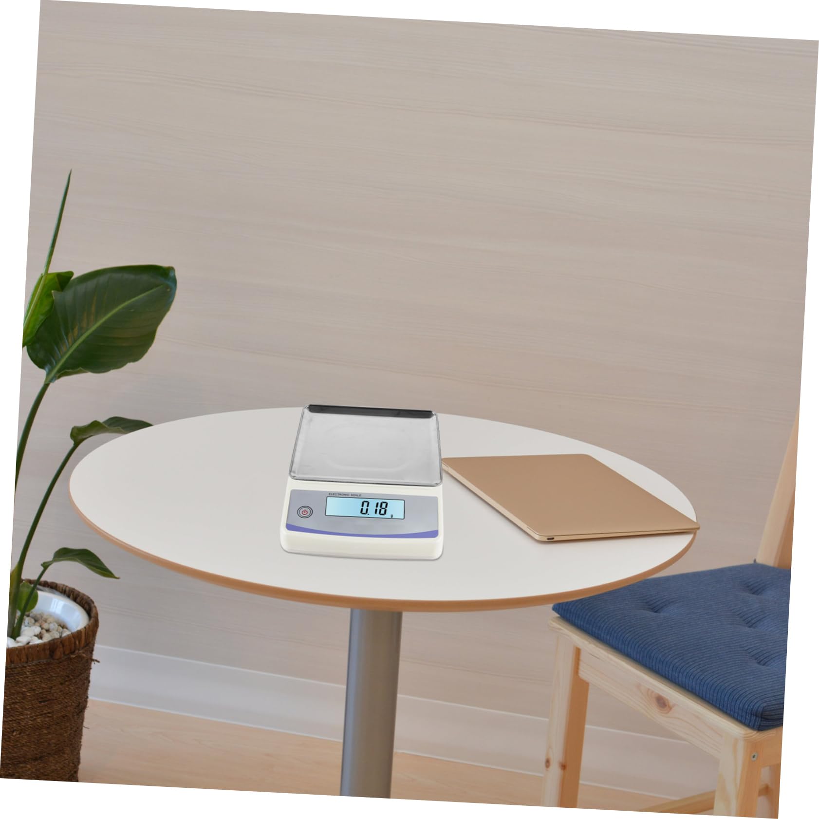 COLLBATH Stainless Steel Scale Pan 30kg Capacity Digital Kitchen Weighing Tray Electronic Scale Accessory Stackable Dish Easy to Clean