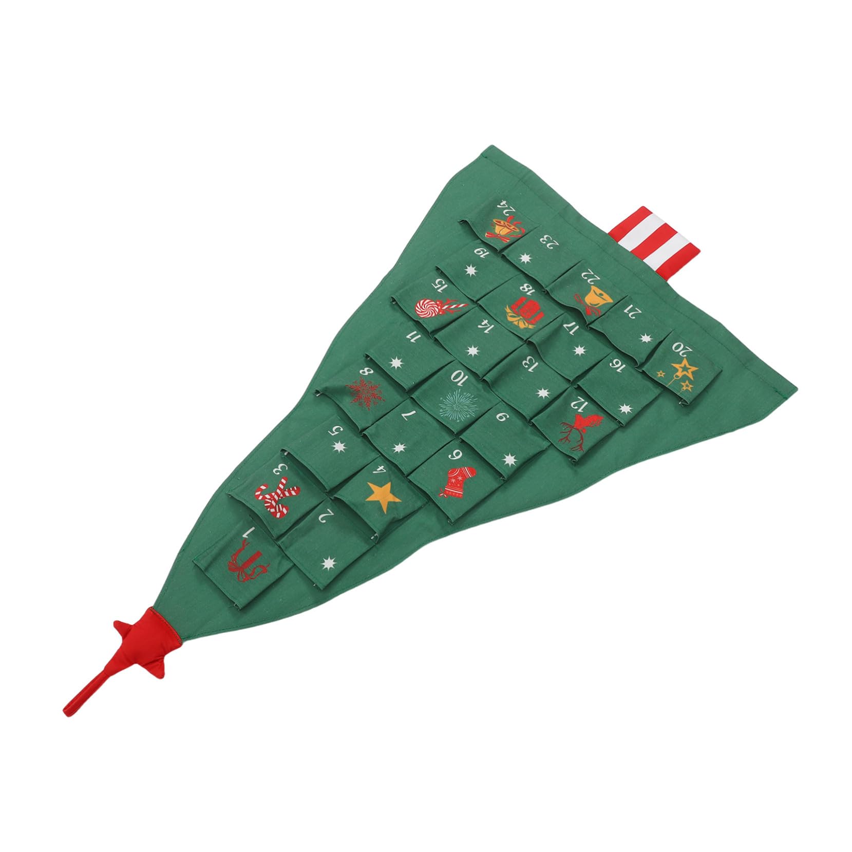 BESTYASH Leerer Adventskalender zum Befüllen Adventskalender mit Aufbewahrungstasche Countdown bis Weihnachten für Junge Mädchen Wiederverwendbar Saisonaler Wandbehang
