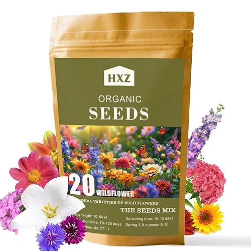 Bees Knees Wildflower Seed Mix - 2 Ounces of 15,000+ Premium Seeds for Vibrant Garden Planting