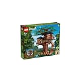 21318 Ideas Tree House, Model Construction Set for 16 Plus Year Olds with 3 Cabins, Interchangeable Leaves, Minifigures and a Bird Figure