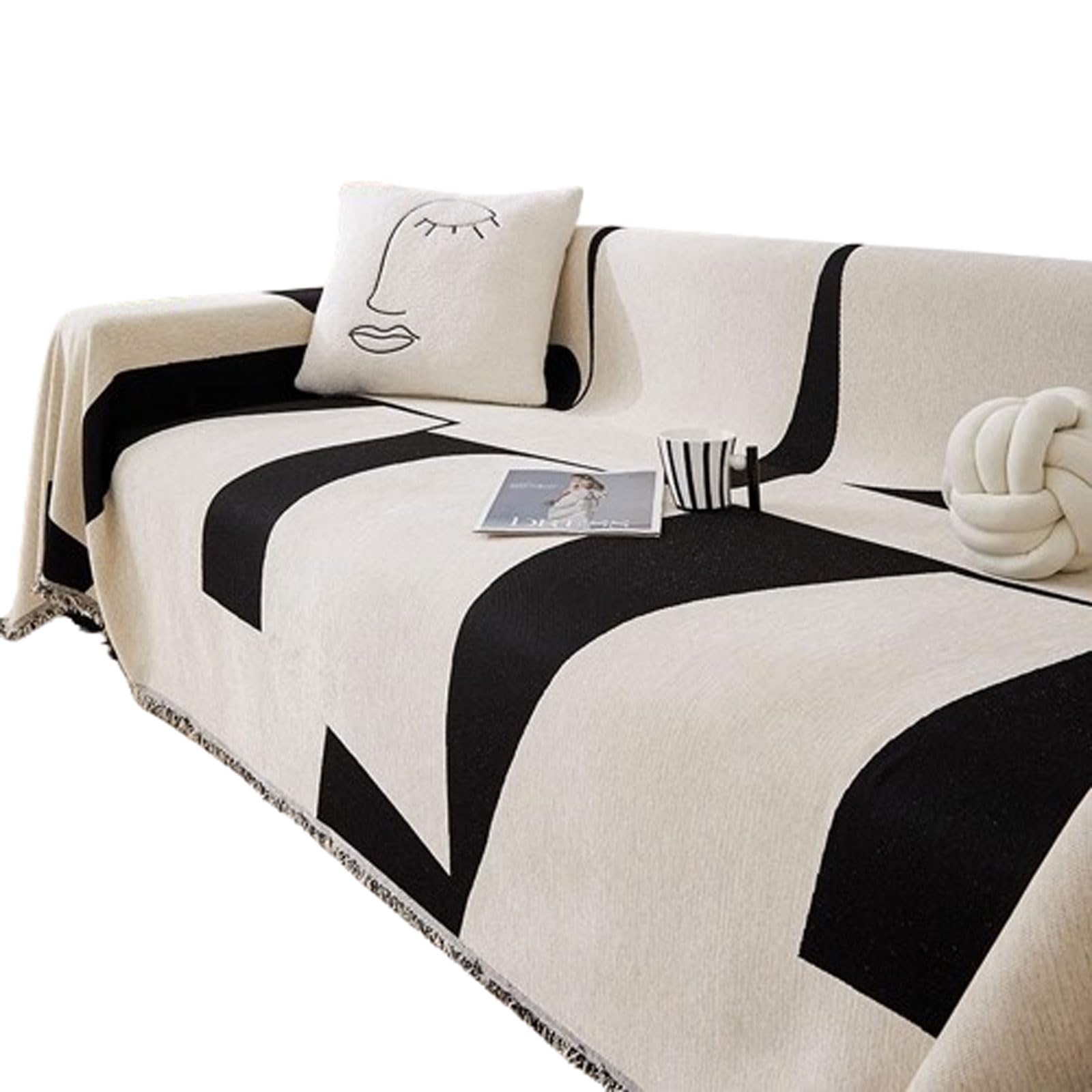 Reversible Stretch Sofa Slipcover Thick Soft and Washable Couch Cover 1 Piece Furniture Protector for Living Room Ideal for Home Décor and Pet Protection