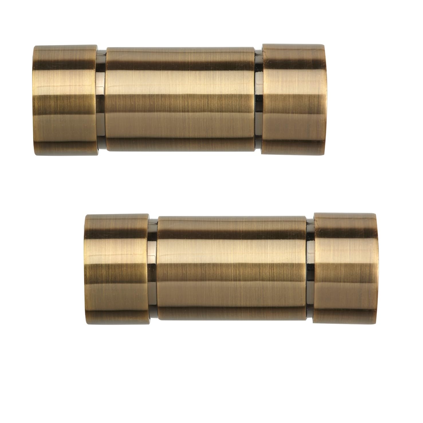 Trade Pole 28mm Curtain Pole Finials, Pole Ends, Pack of 2, Antique Brass (ASPECT)