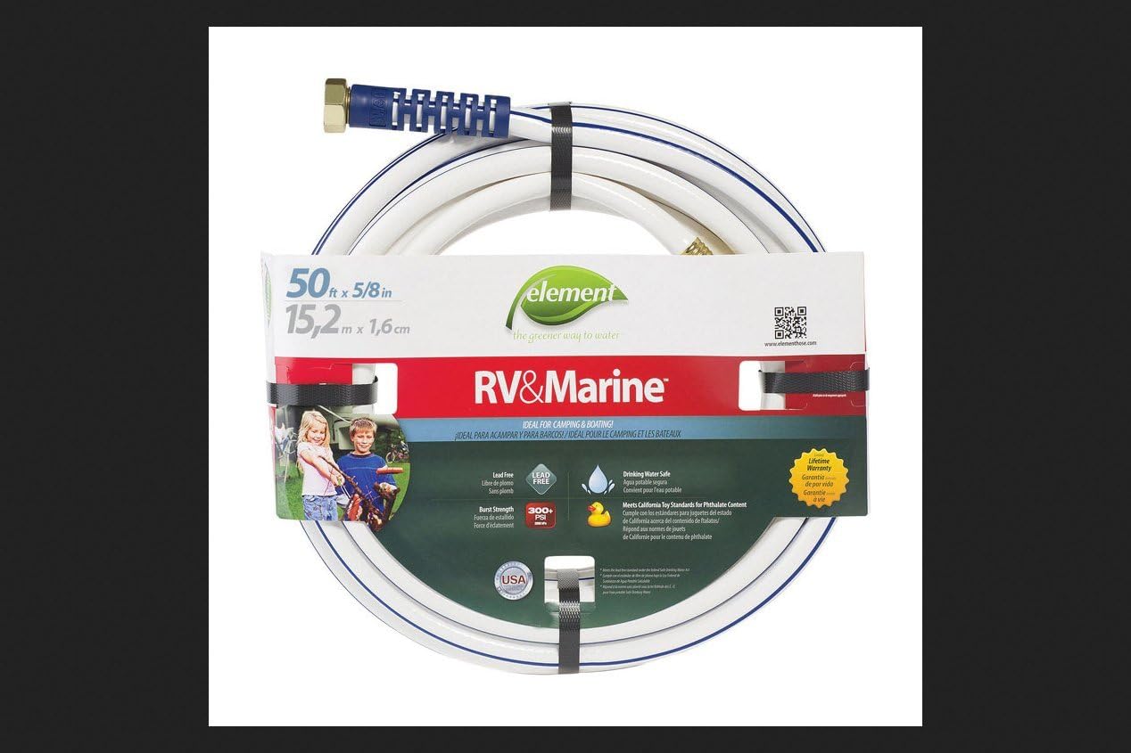 Element 6 Hose 5/8 " X 50 ' Vinyl White