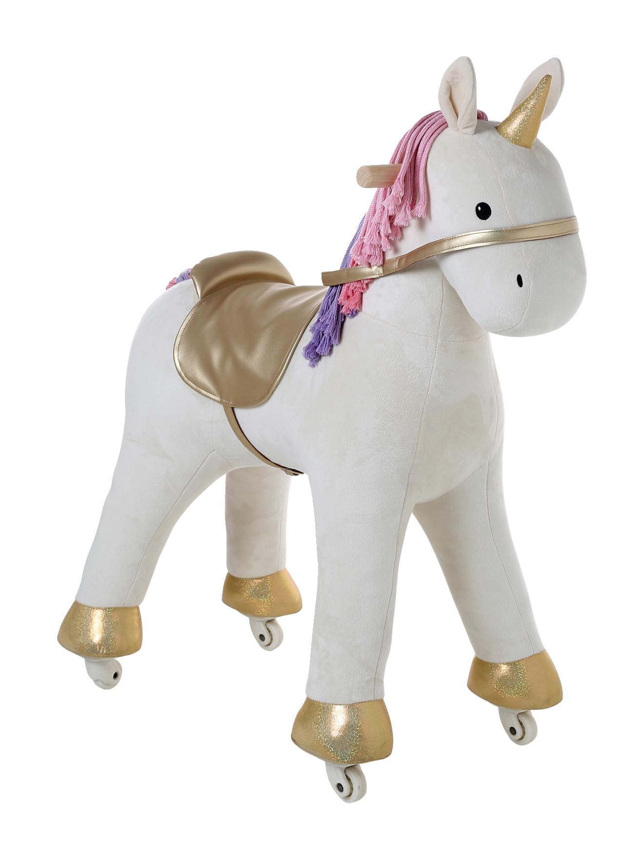 VERTBAUDET Jouet Enfant Cheval à roulettes Bois FSC Grande Licorne TU