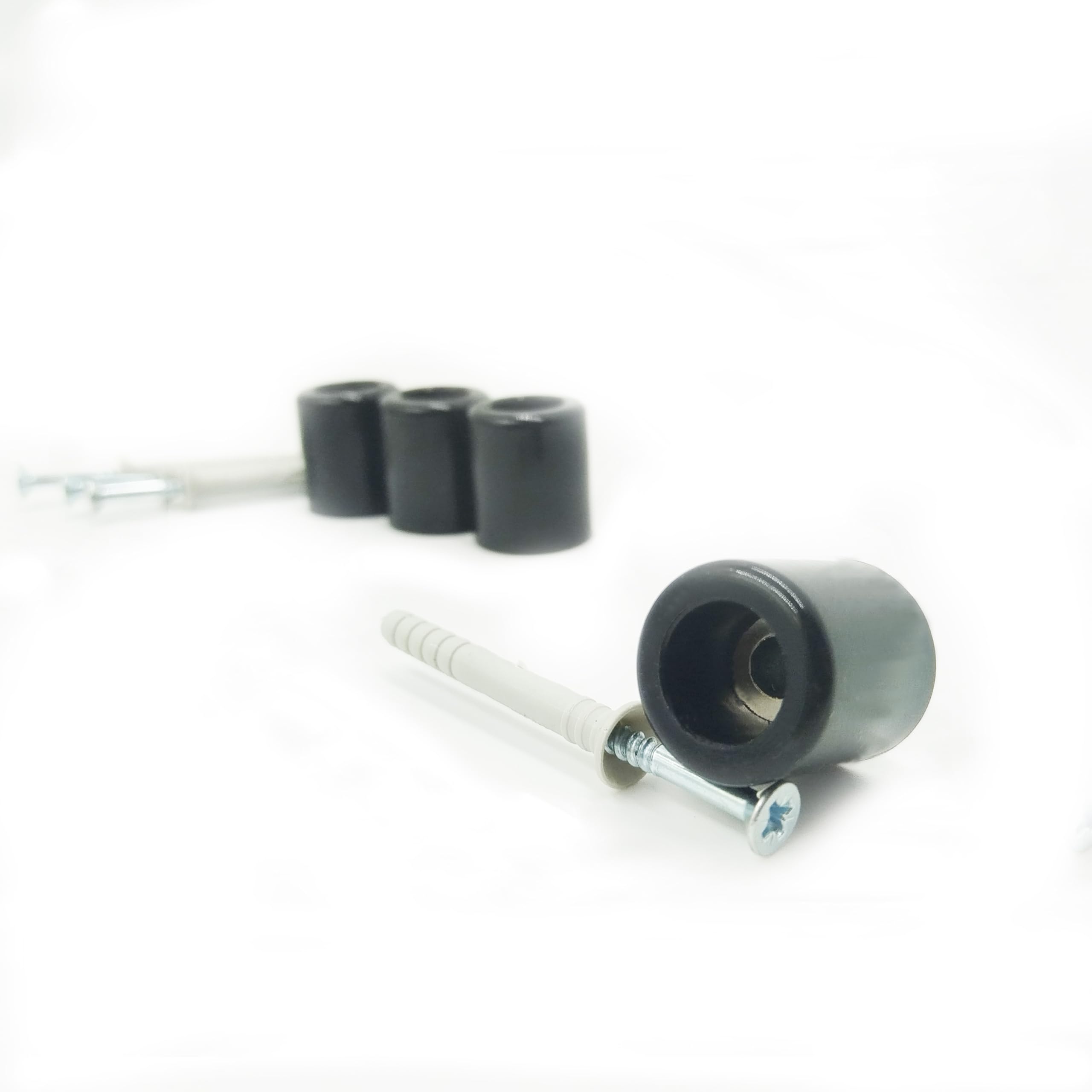 Abuchicano 4pcs Reusable Snowboard Hangers Storage Kit, Minimalist Floating Vertical Snowboard Wall Mount Rack, Black