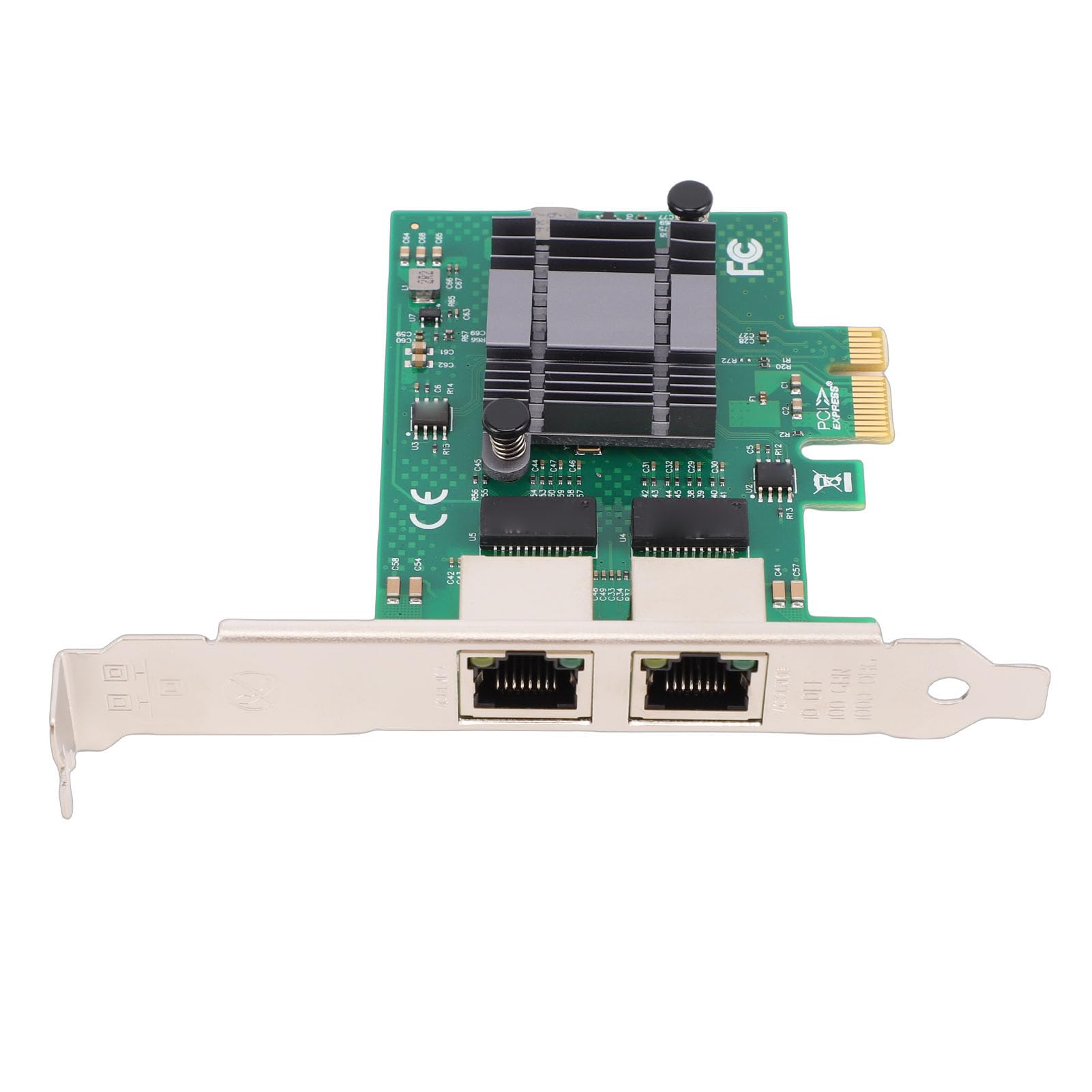 Aramox Adattatore di Rete Gigabit Ethernet, 2x Porte RJ45 in Rame