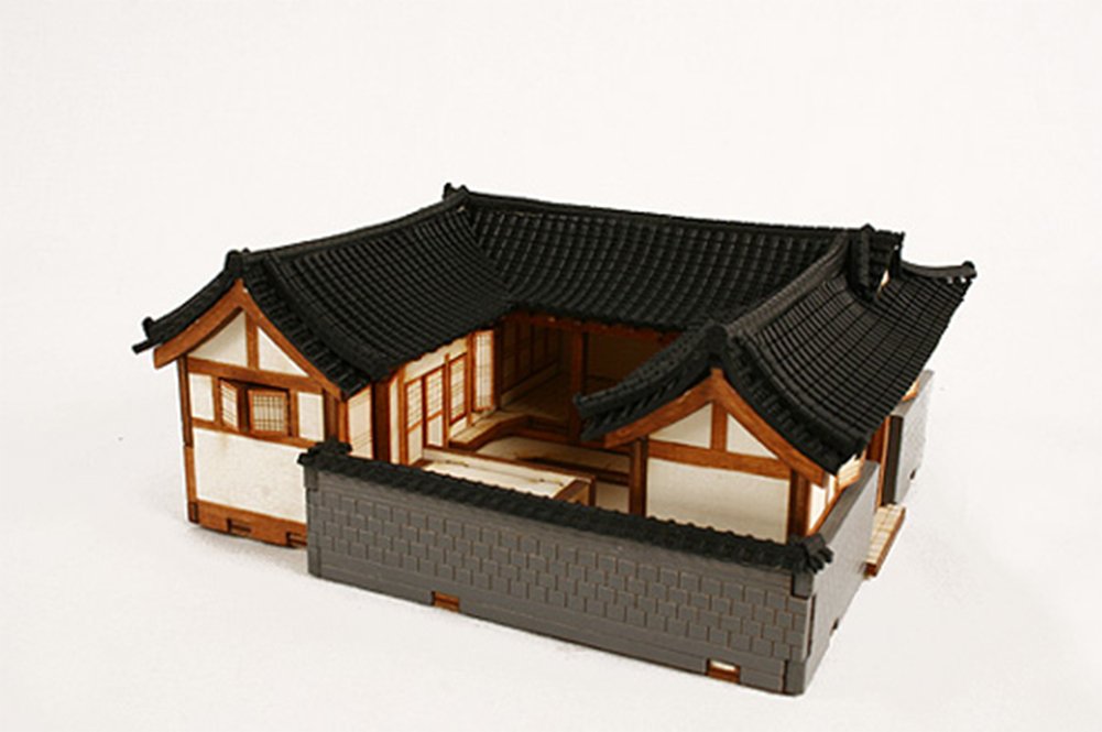 Desktop Holz Modellbausatz Seoul, Bukchon Hanok A/YG613