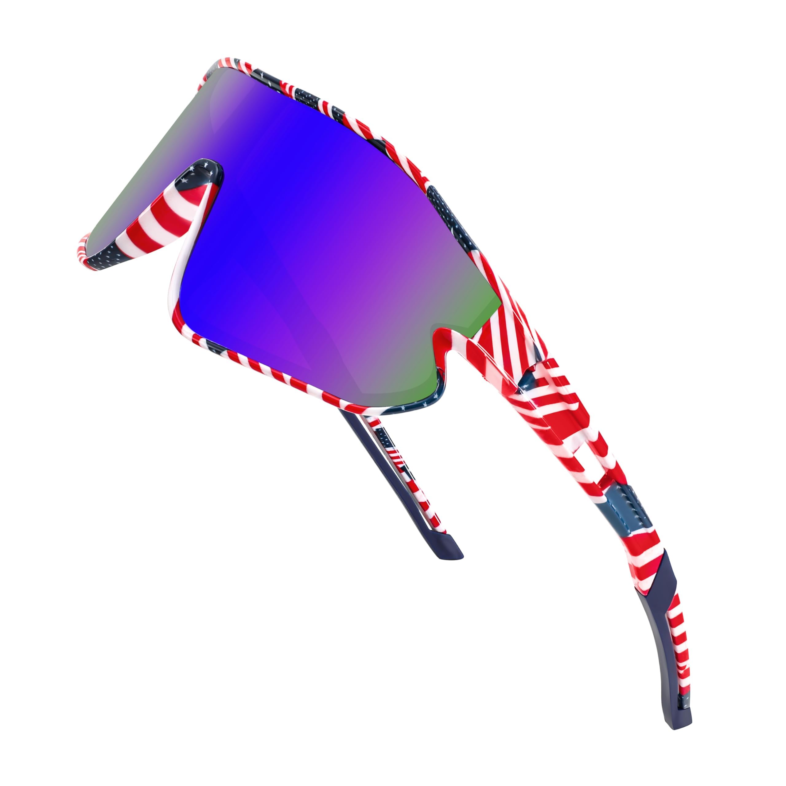FEISEDY Occhiali Sportivi per Bambini e Adolescenti (7-16 anni), per Ciclismo e Baseball, da Sole, con Protezione UV400, per Ragazzi e Ragazze B4154