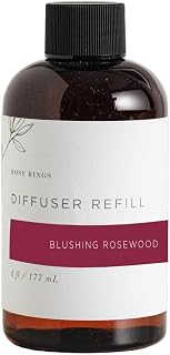 Rosy Rings Fragrance Diffuser Oil Refill 6oz - Aromatherapy, Scented Air Freshener Deodorizer Oil, Scented Refill for Home Kitchen Living Room Decor Gifts Humidifier Essential Oils (Blushing Rosewood)
