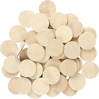1.2 Inch Natural Wood Slices Unfinished Round Wood Specie ​for DIY Arts & Crafts Projects, 25 per Pack