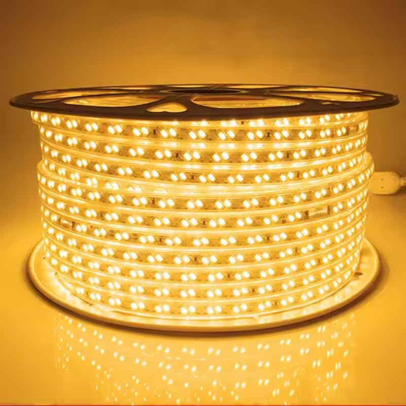 Image of Vespa 5 Meter Waterproof LED Strip Light Warm White - Energy Saving Rope Light for False Ceiling, Room Decor, Diwali, Christmas & Home Decoration
