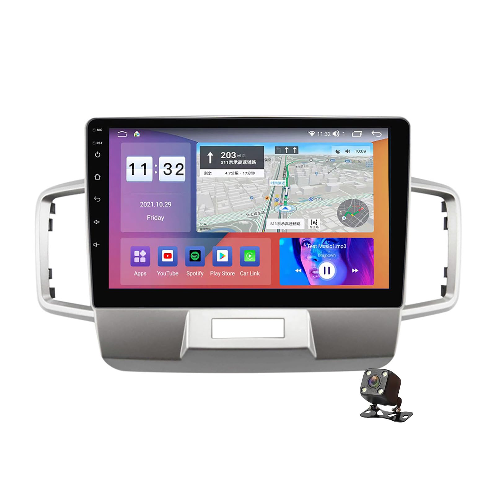 Lecteur radio double din pour remplacer votre ancien système avec navigation GPS performante