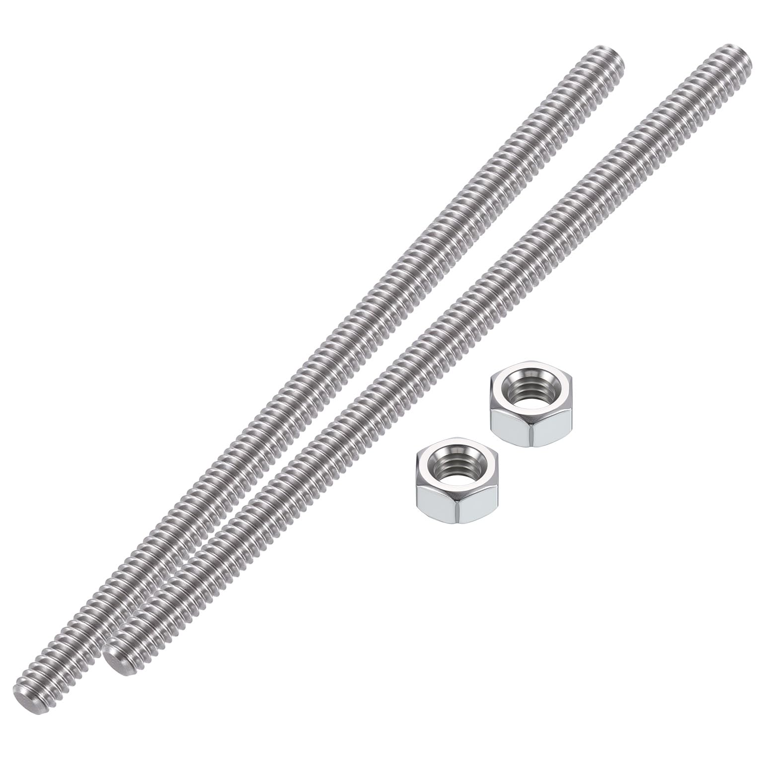 Stainless Steel Threaded Rods - 1/4-20, 120mm -1 Stainless Steel Threaded Rods - 1/4-20, 120mm -1