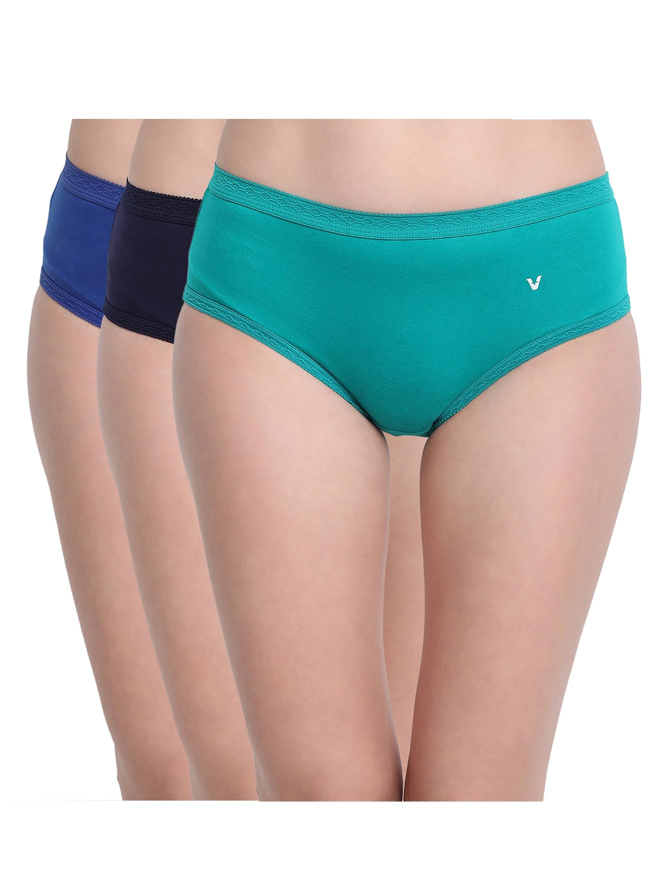vstar Jasmine Comfortable, Long-Lasting and Classic Cotton Hipster Panties for Women with Double Layered Contoured Pouch (Assorted Pack of 3)-picture-55