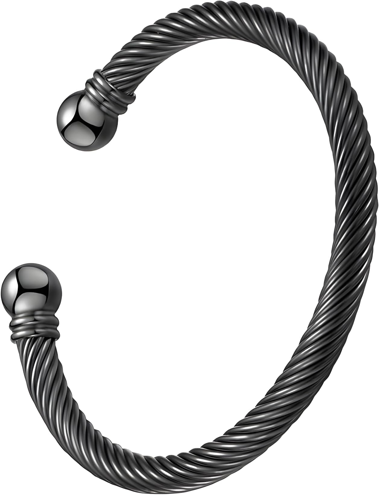 Stainless Steel Twisted Cable Wire Bracelets Adjustable Open Cuff Bangle Bracelet Vintage Jewelry Gift for Women