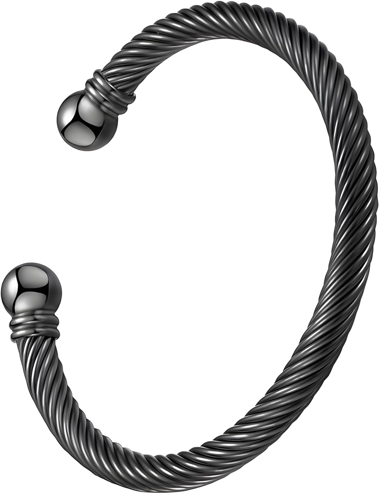 Stainless Steel Twisted Cable Wire Bracelets Adjustable Open Cuff Bangle Bracelet Vintage Jewelry Gift for Women