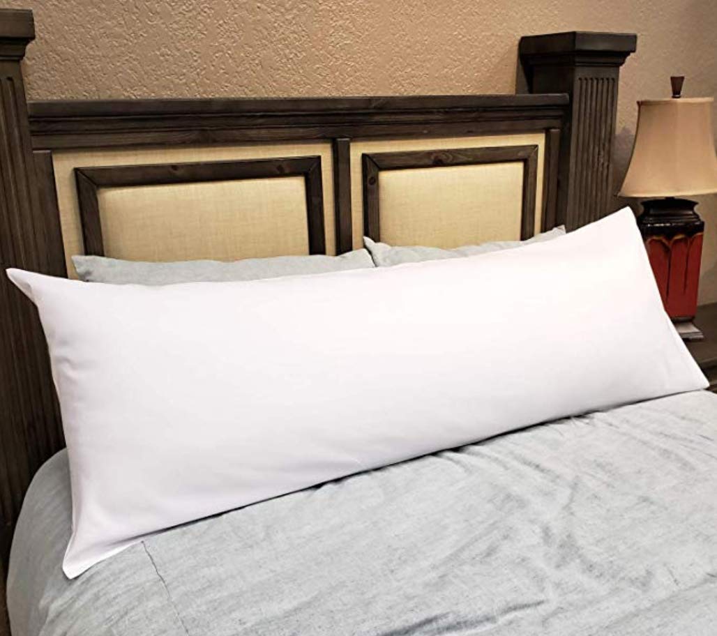 JDX Premium Hotel Quality Soft Polyester Blend Fiber Pillow, Body Pillow,Sleeping Pillow, Neck Pillow,Fiber Pillow White -Set of 1 Size 20x54 Inches, B09WLHN5CK-image-47