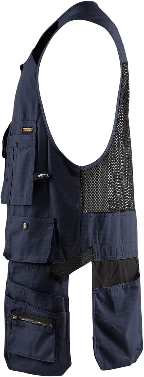 Blaklader Men's Ripstop Kangaroo Mesh Work Vest with Utility Pockets