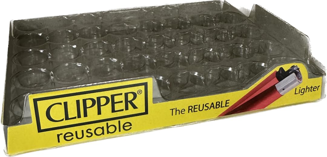 Fenny's Creations Transparent 1 X Clipper Lighter Collector Trays And Showcase Trays Hold 40 Clipper Lighter, New Desing