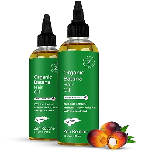 Zen Routine Aceite de batana crudo para el crecimiento del cabello (4 onzas líquidas4.1 fl oz) (paquete de 2)  Tratamiento de aceite de botana 100%