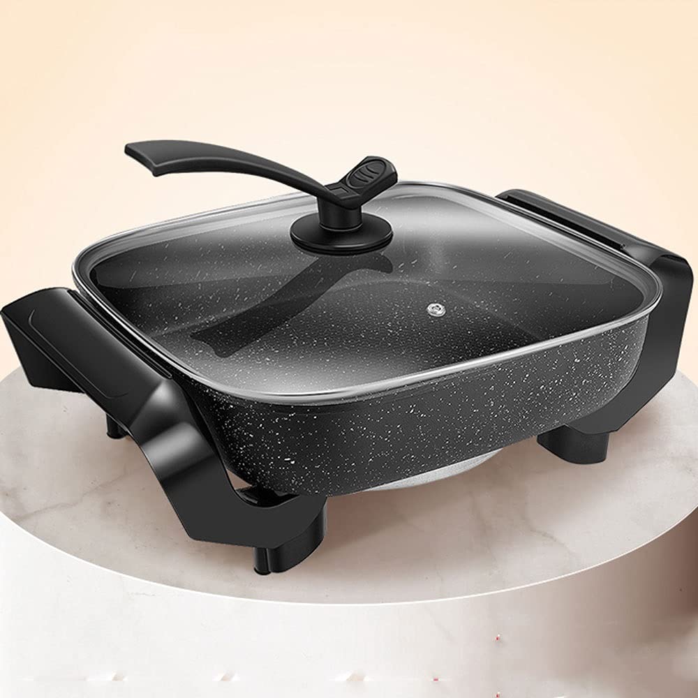 Electric Ceramic Skillet, Roast, Fry And Steam, Healthy- Eco Non- stick Coating, Convenient Easy Clean Up /1095