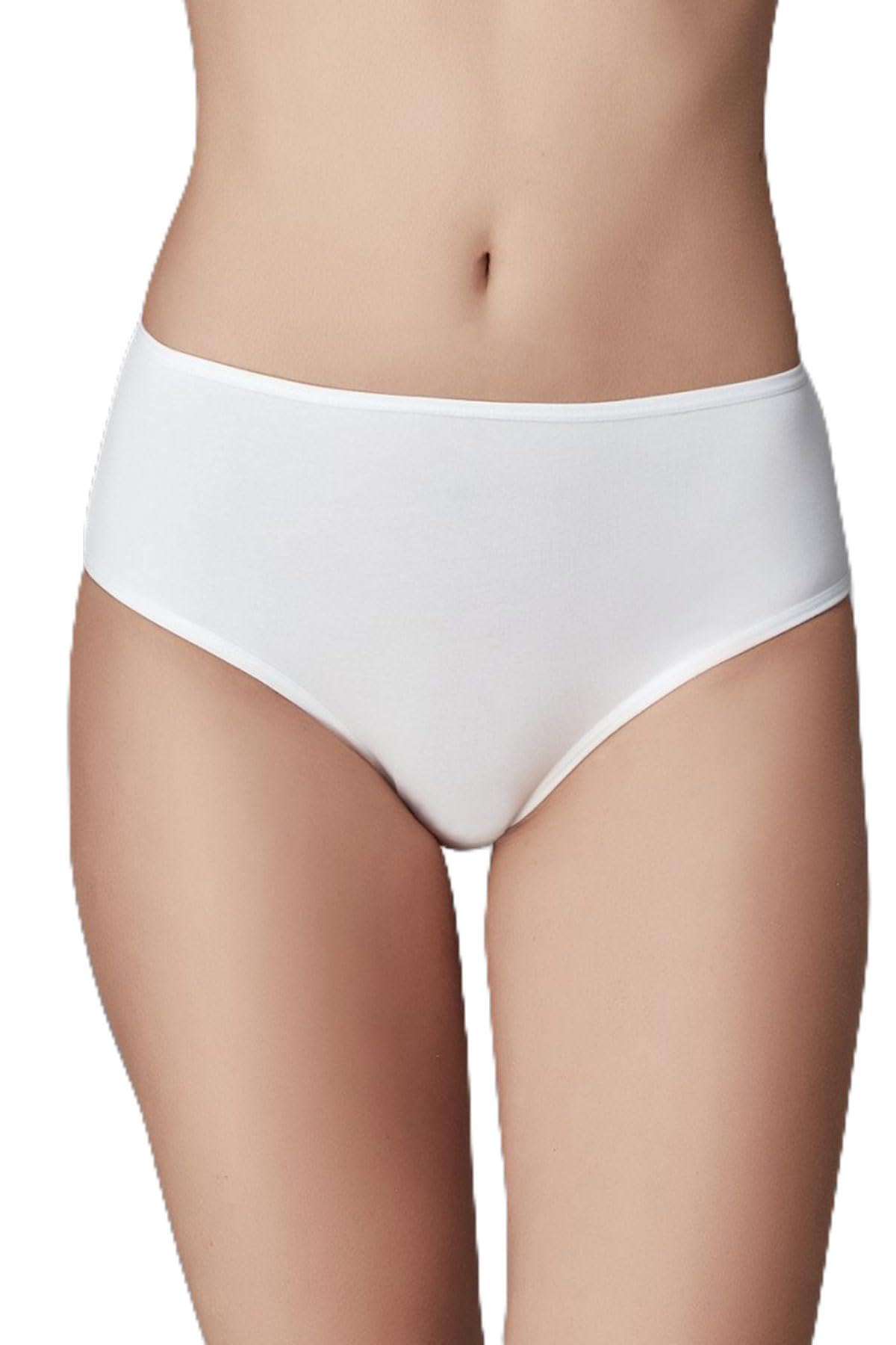 Kadın 5104Kc Yüksek Bel Slip 5'li, Pamuk