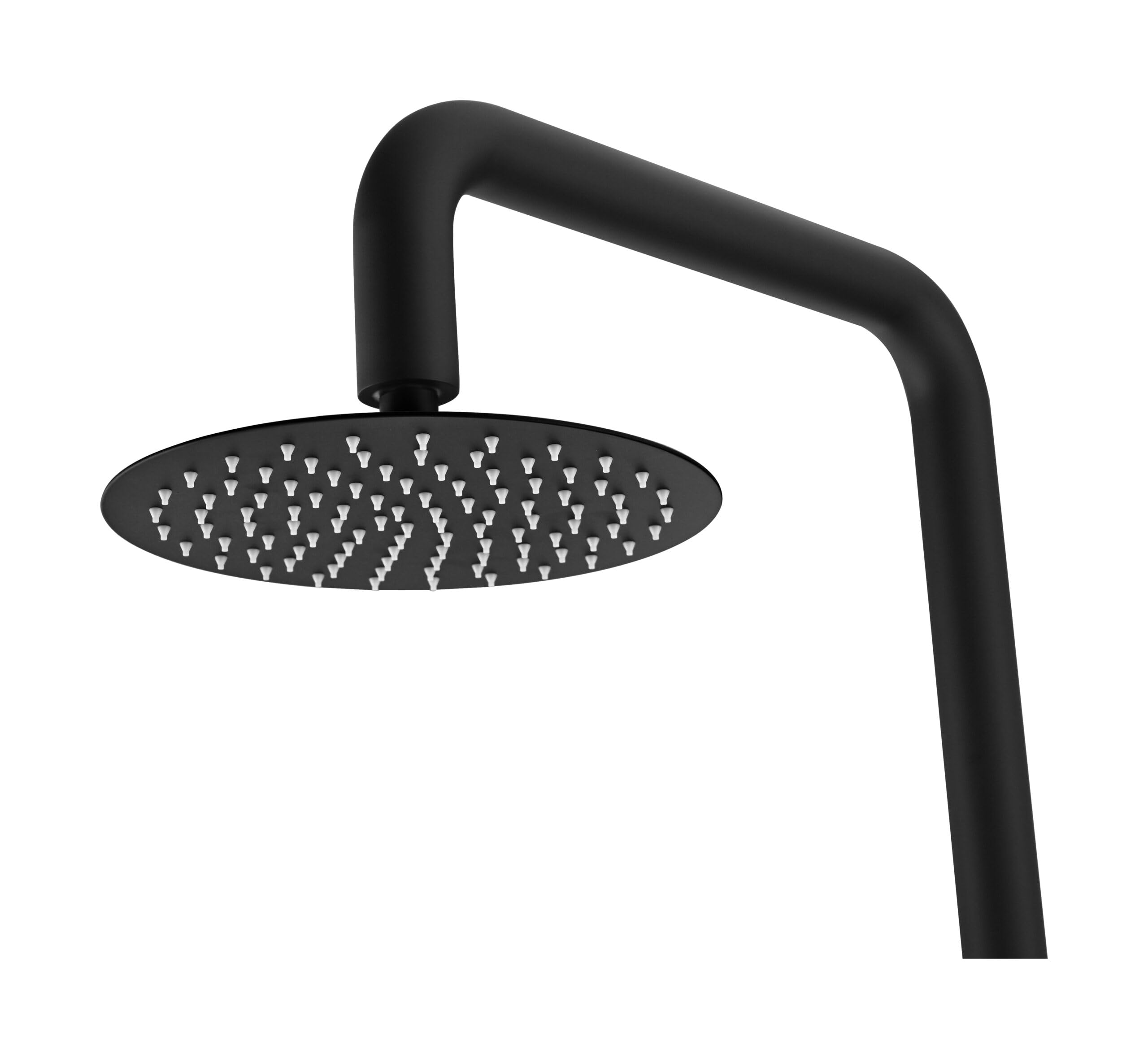 Mice - Columna de Ducha para exterior fabricada en acero inoxidable S316 - Monomando de 2 Vias con Mango de ducha - Duchas para Piscinas, Jardines y SPA Color Negro Mate