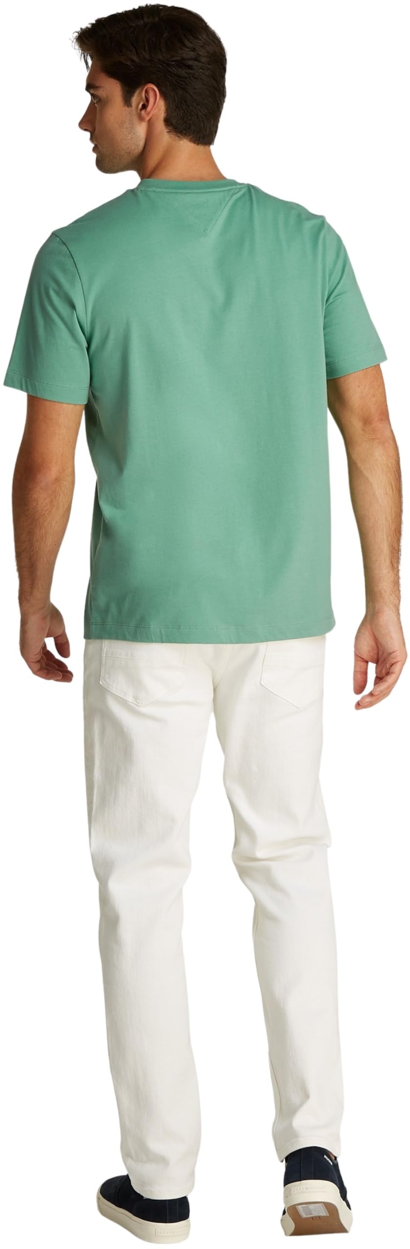 Tommy Hilfiger T-Shirt Manches Courtes Homme Essential Tee avec Col en V