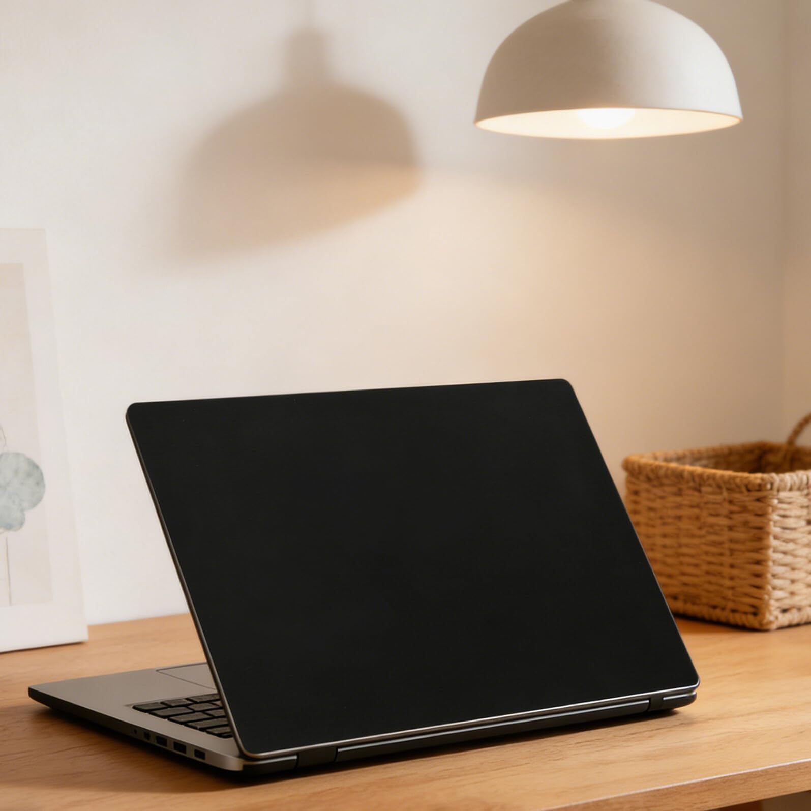 5 Pezzi Pellicola Protettiva per Notebook Nero in Pvc, Anti-olio e Facile da Pulire, per Uso Quotidiano e Casa