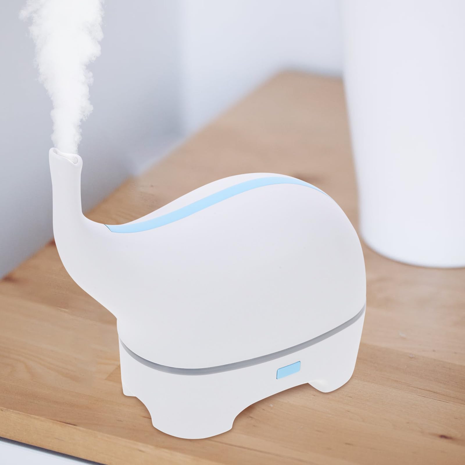 Umidificatore Diffusore Portatile Luce Notturna, Usb, Bianco