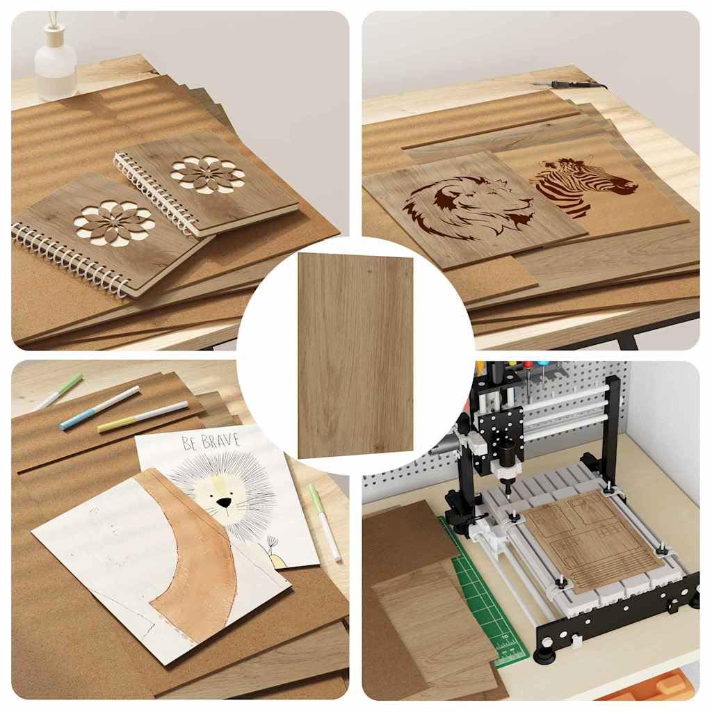 Pannelli Decorativi 50 PCS Rovere Artigianale 40 x 60 x 0.27 cm,Materiali per Hobby e Artigianato,Forme e basi per attività Creative,Forme e Legno per attività Creative,25.8 kg -885614