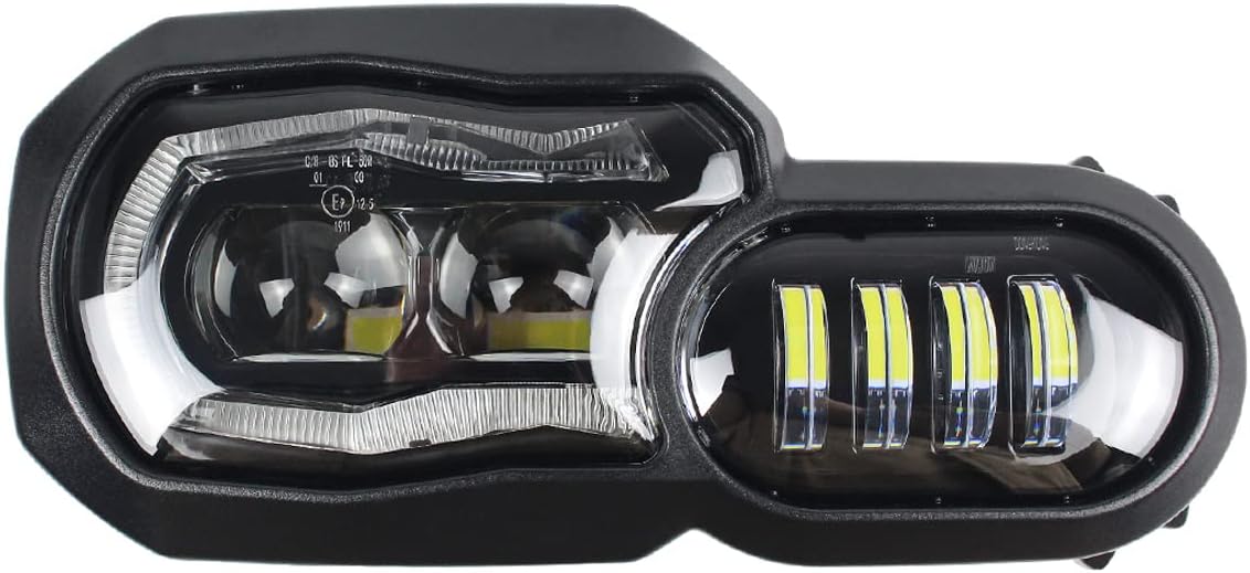 LED Headlight Assembly DRL High&Low Beam Compatible with BMW F800GS /F800GS adventure/F700GS/F650GS/F800R Accessories