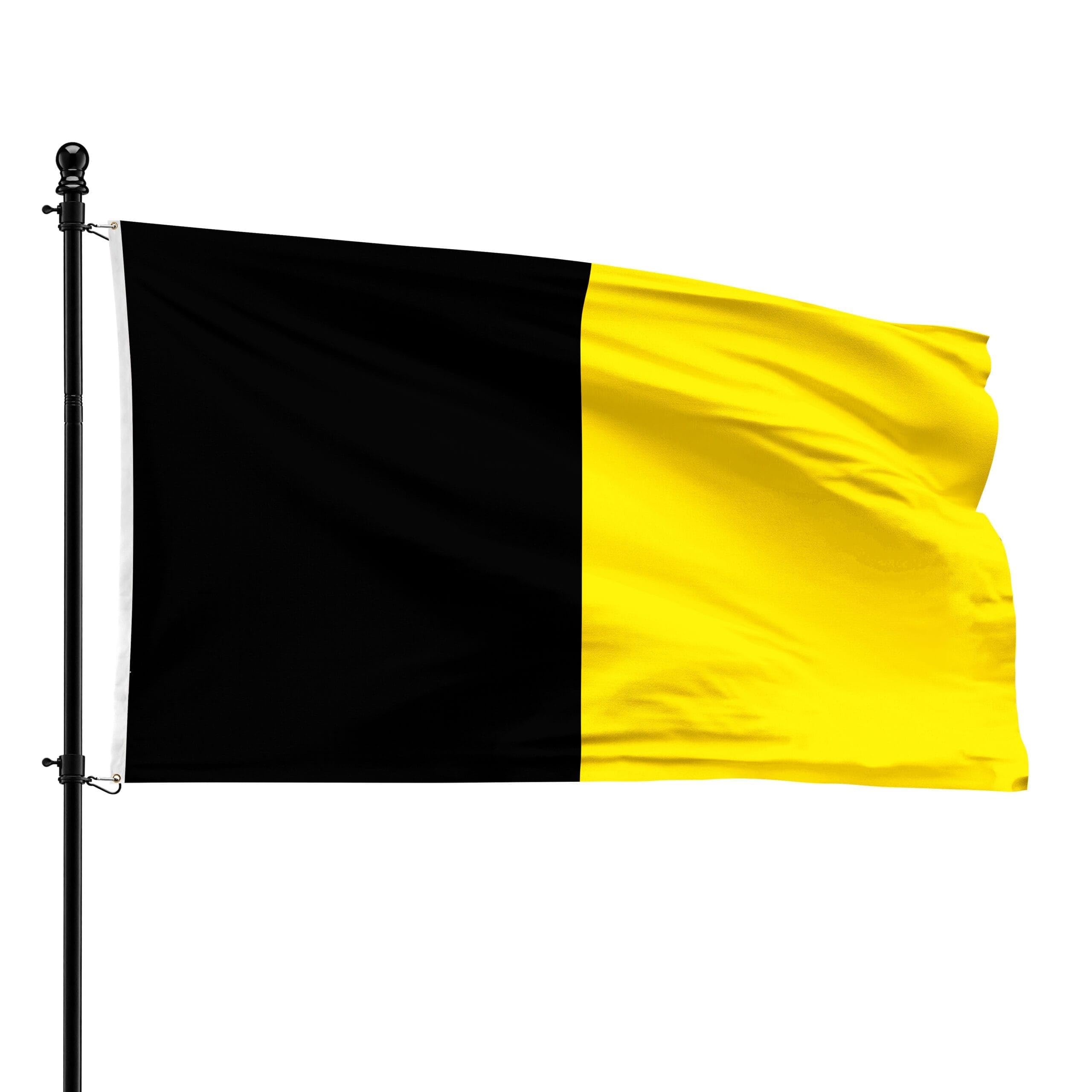 Drapeau Geldenaken de la municipalité 90 x 150 cm aux finitions supérieures
