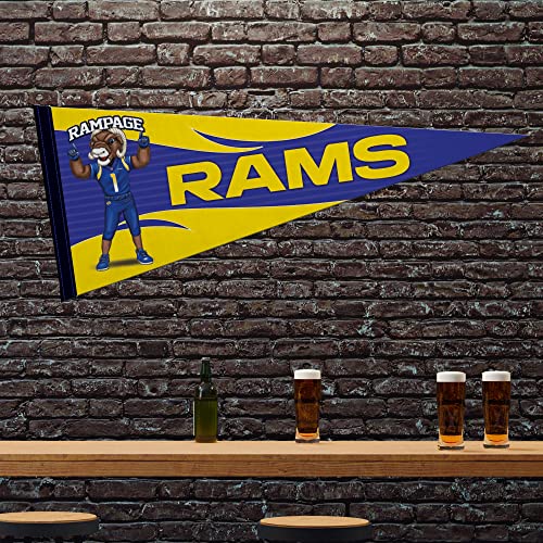 Image of Rico Industries NFL Football Mascot inch 12 inch x 30 inch Felt Wall Decor Pennant - Great for Home /Bed Room /Man Cave Decor