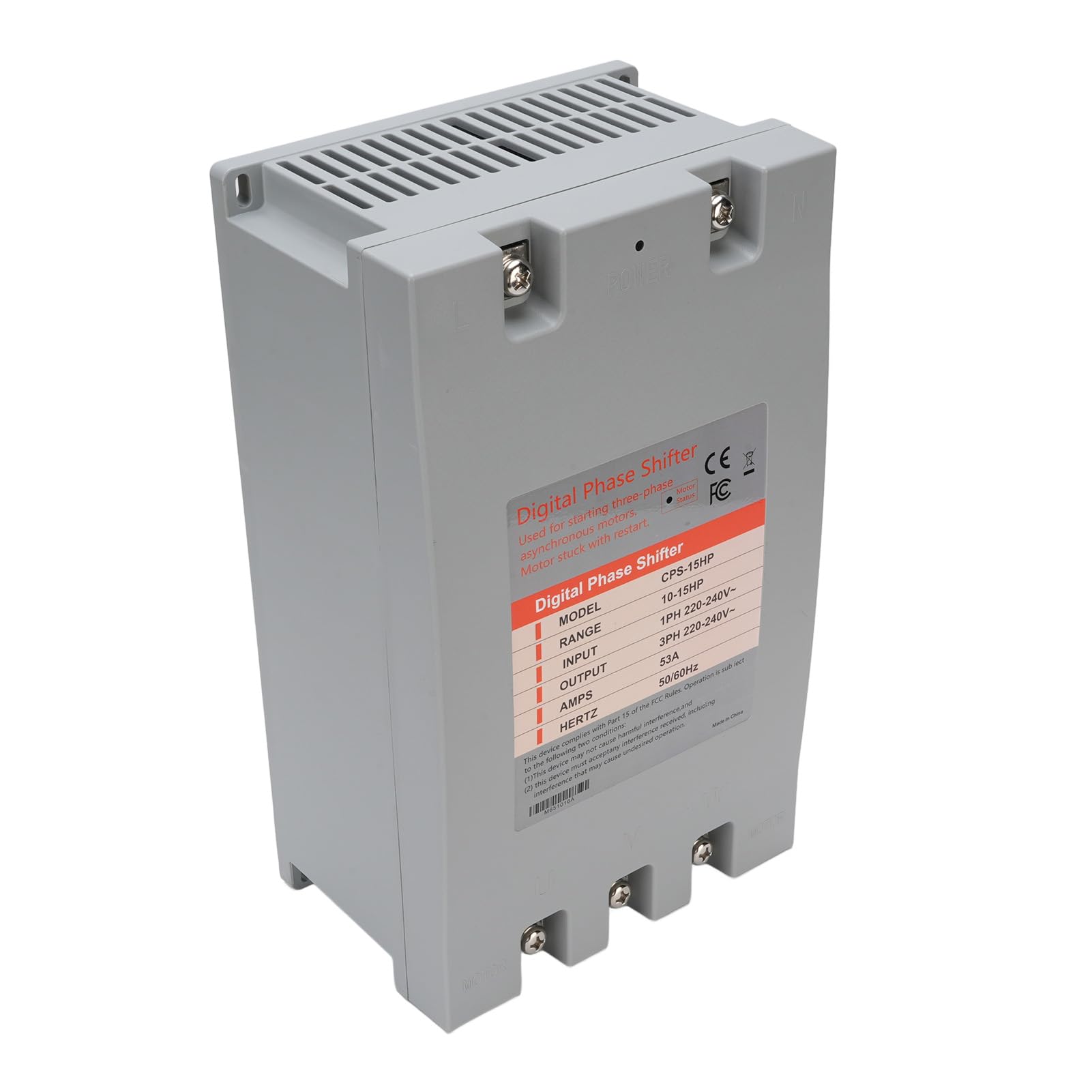 Walmeck Convertidor de Palanca de Cambios de Fase Digital 3ph Inverter Industrial Tamaño Compacto Eficiente Energéticamente