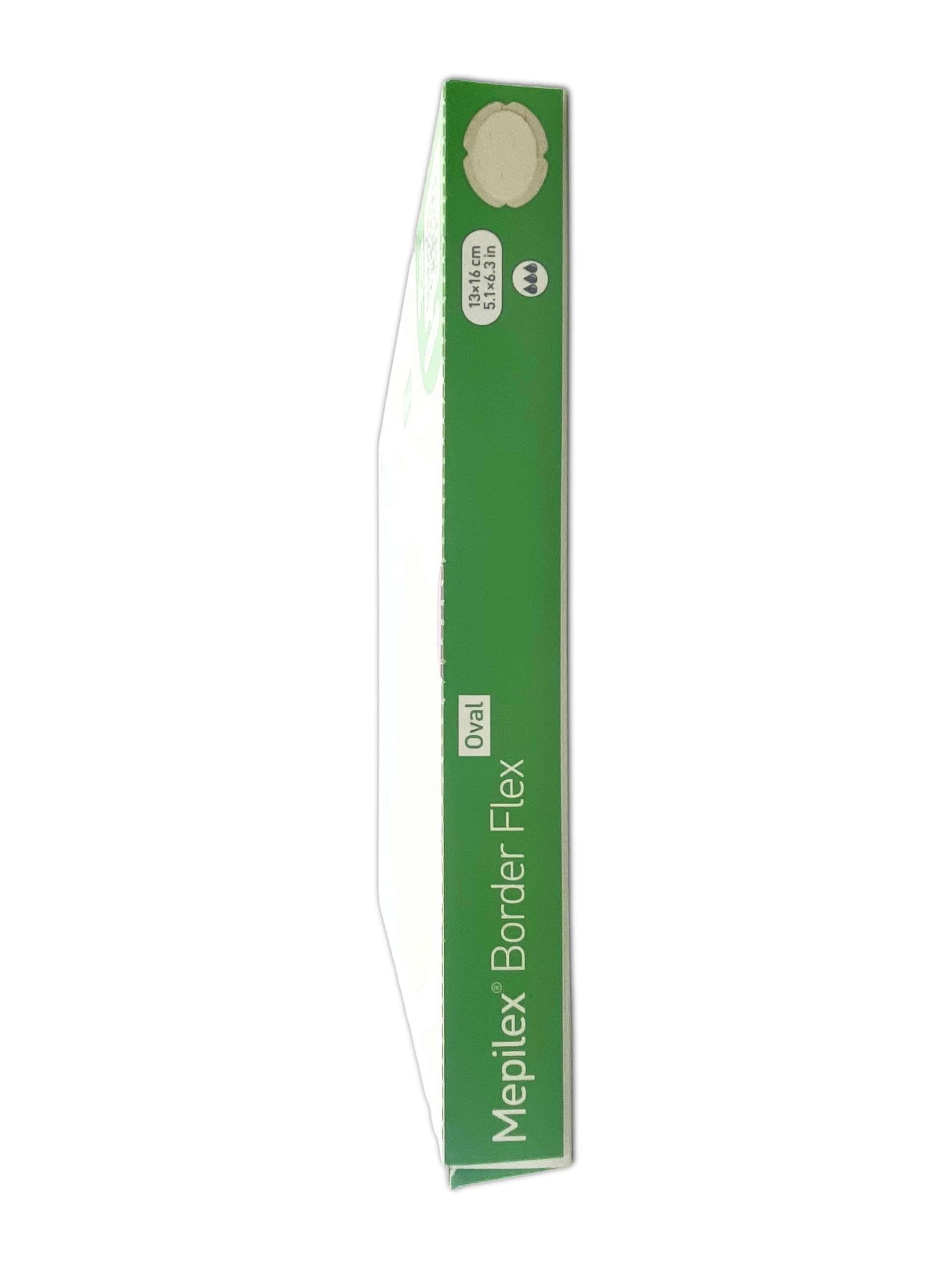 Mepilex Border Flex Oval 13 x 16 cm (5 Pezzi) – Medicazione in Schiuma di Silicone Flessibile – Tecnologia Safetac per Rimozione Indolore – Per Ferite Acute e Croniche – Sterile.