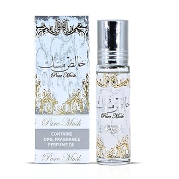 Ard Al Zaafaran Pure Musk Roll-On Perfume Oil CPO 10ml 0.34 oz | Long-Lasting, Miniature Perfume Oil for Men & Women