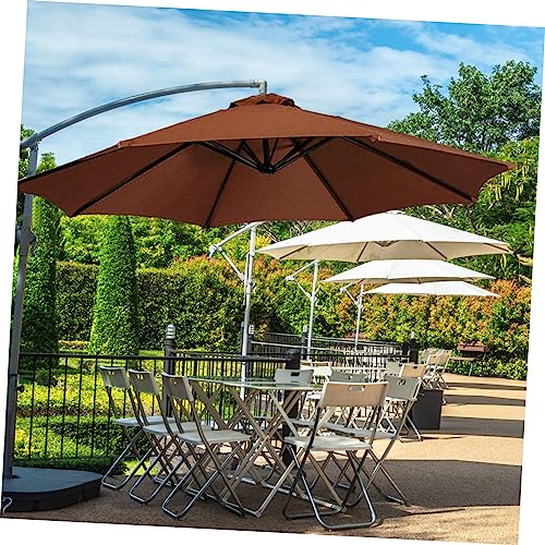 Auvent de remplacement parasol 3m d'une élégance rare pour terrasse et grand café