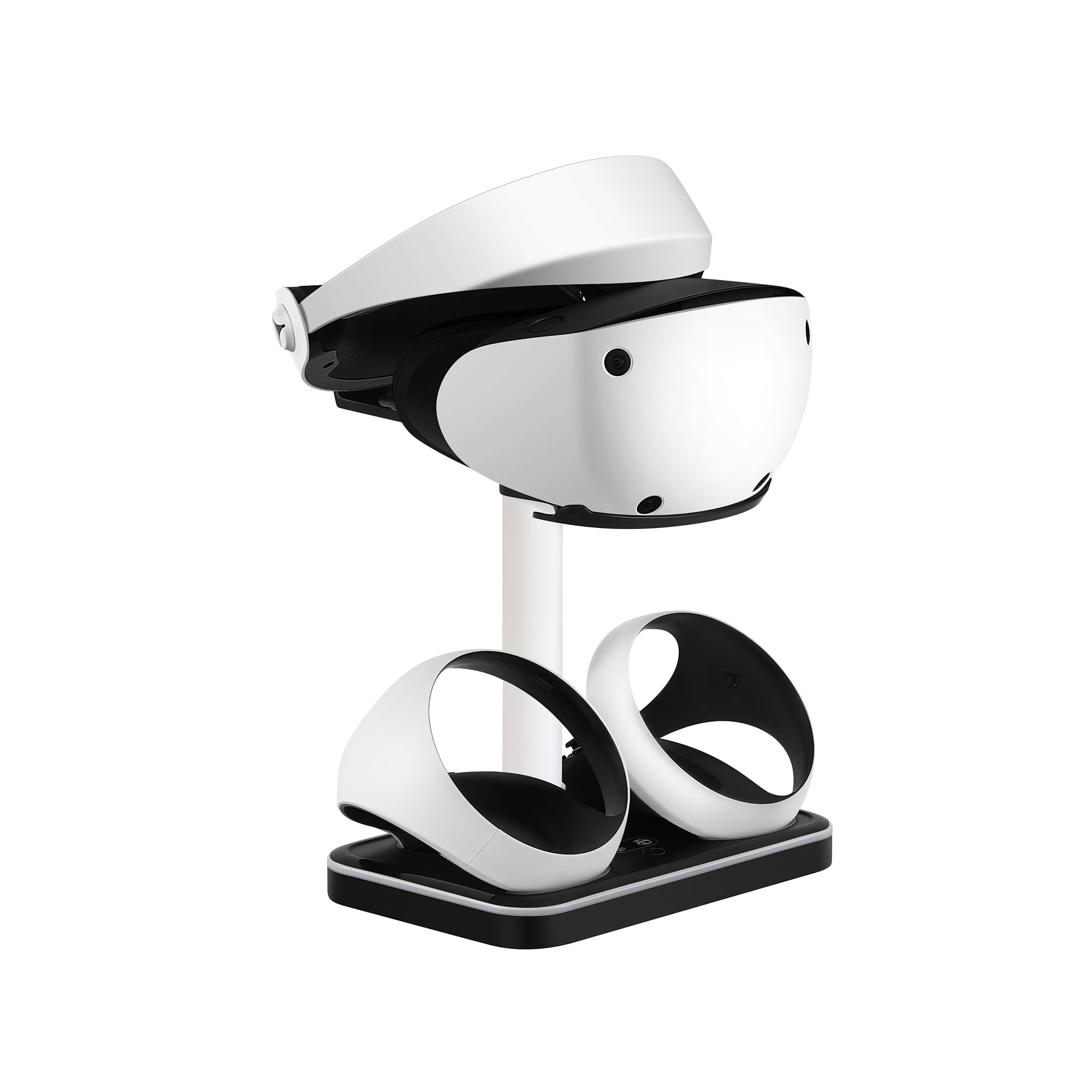 Base de Carga magnética con luz RGB para PS5 VR2 VR2 Gafas Auriculares Soporte Cargador Base (Black)