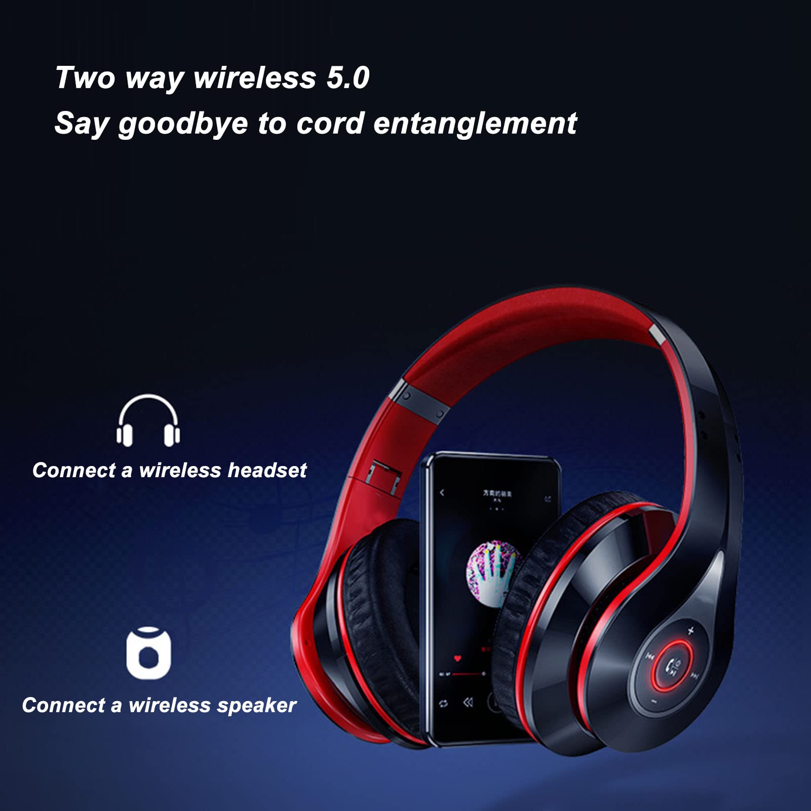 Reproductor MP4 con Bluetooth WiFi, Reproductor de Música en Streaming Android con Pantalla Táctil Completa de 3,97 Pulgadas, Sonido HiFi sin Pérdidas, con Auriculares con Cable,