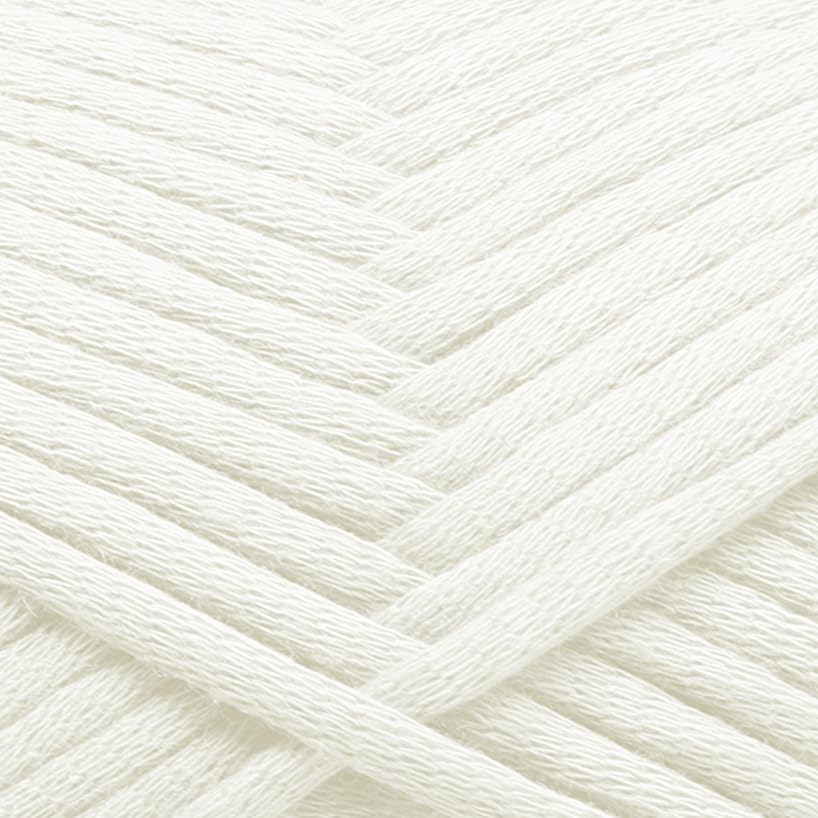 Image of Soft Yarn for Crocheting - Crochet & Knitting Yarn, Beginner Yarn with Easy-to-See Stitches, 250 Yds Amigurumi Yarn, Cotton-Nylon Blend Tshirt Yarn for Crocheting, Worsted Weight Yarn 4, Frost White
