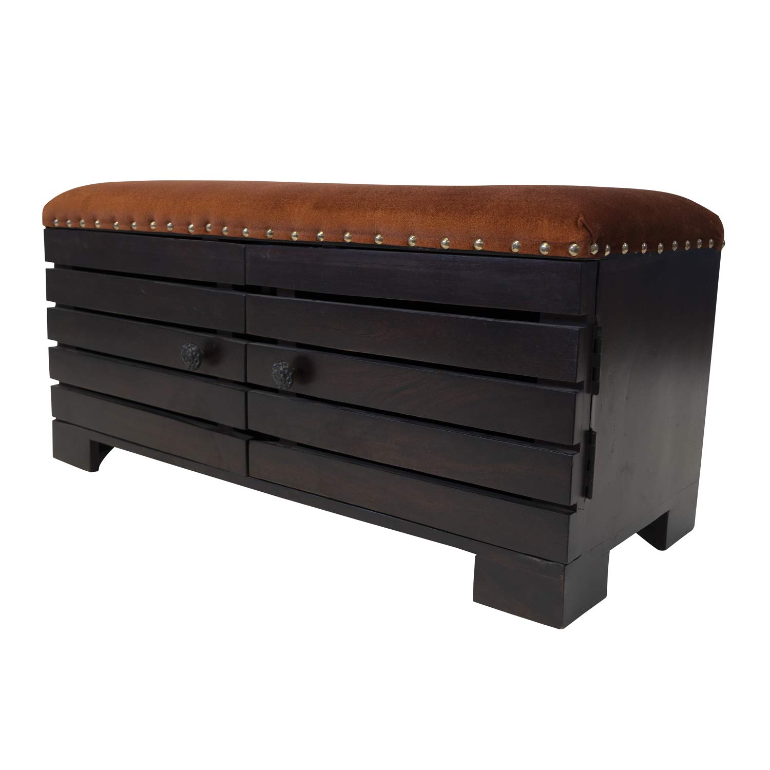 Globally Indian 2 Door Shoe Rack Bench Multipurpose Decorative