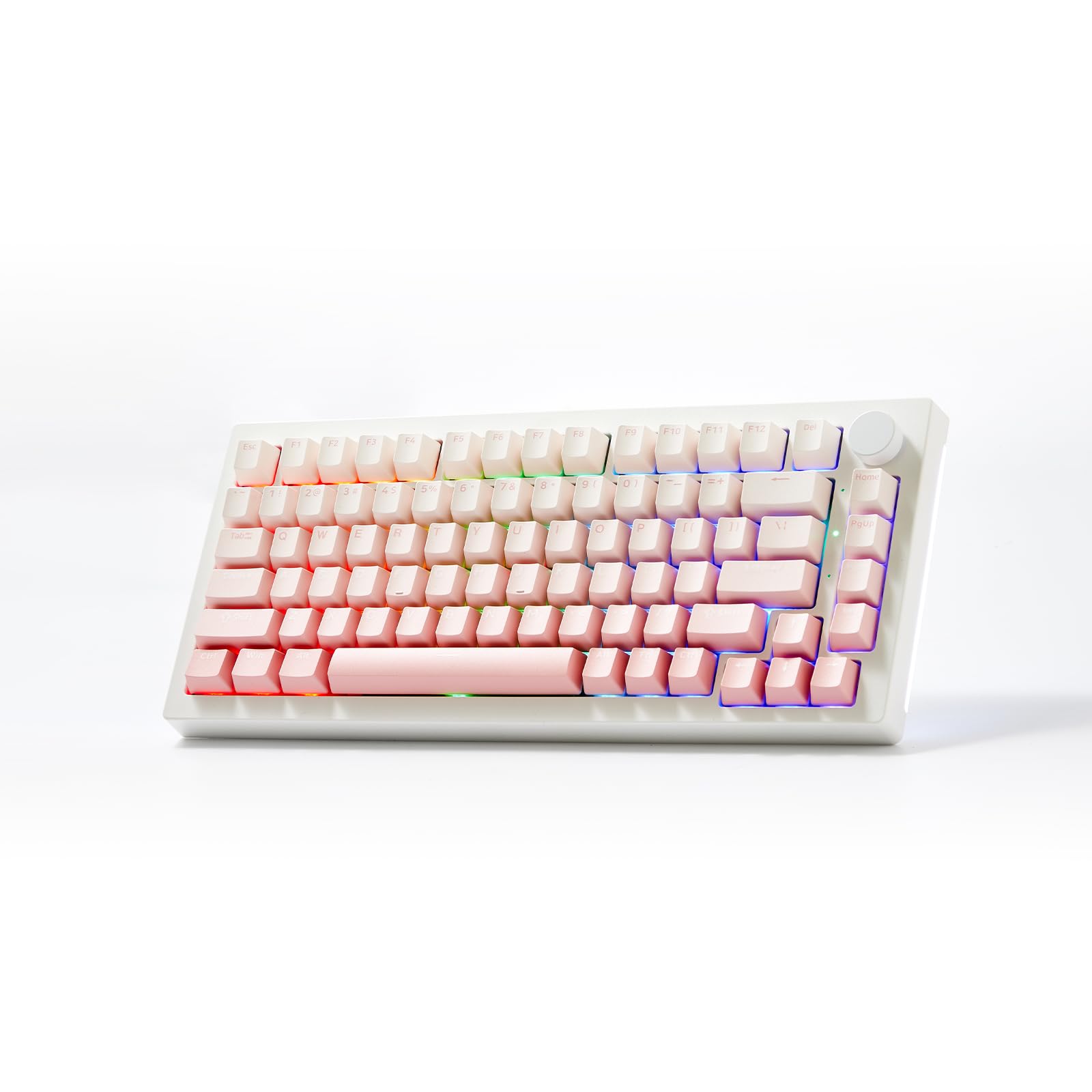 Akko 5075 RGB キーボード Amazon.com: Akko 5075 V3 Gradient Pink Gaming Keyboard, 75% Multi