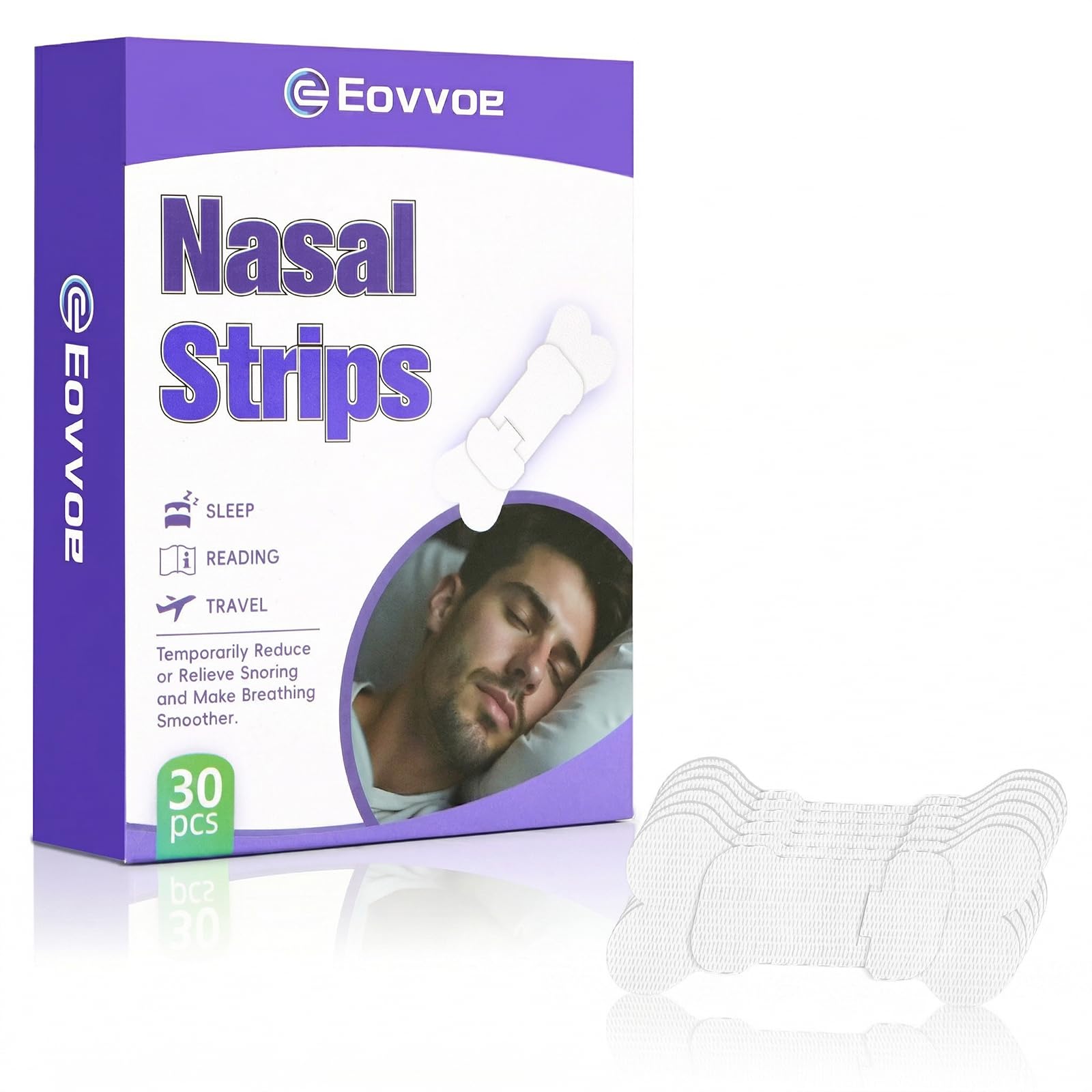 Nose Strips - Elastic Nose Strips, Adjustable Design, Medical-Grade Silicone Material, Improves Sleep, Promotes Oxygen Intake, and Reduces snoring - a Powerful Anti-snoring Solution (30pcs) — Amazon image 9