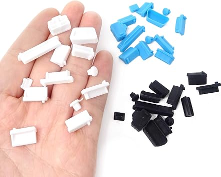Honbay 65PCS Silicone General Computer Anti-dust Plugs Stoppers Laptop Port Dustproof Covers for Notebook Laptop PC Computer Accessories (Not for Apple Laptops)(9 Types)