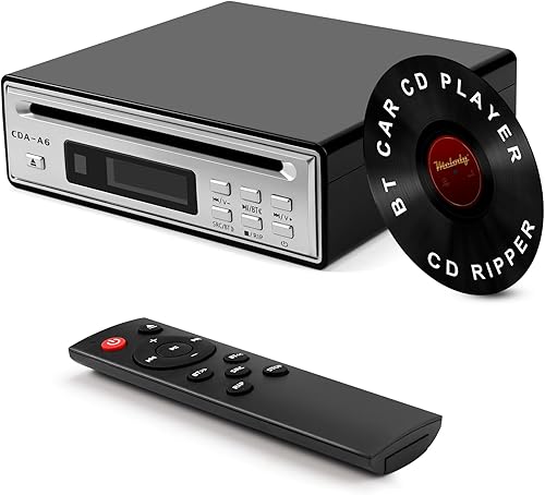 Reproductor de CD de alta fidelidad para el hogar, extractor de CD, reproductor de CD Bluetooth para automóvil con extracción USB, Rip CD a USB,
