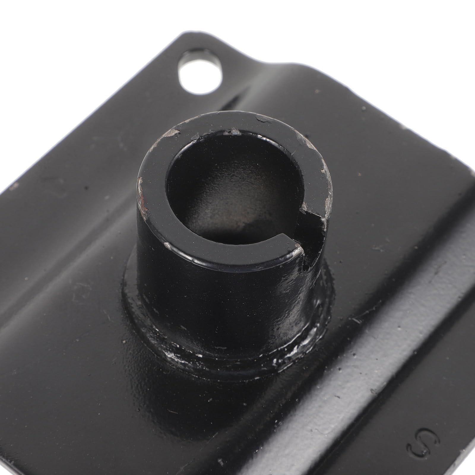 Angoily Conector de Ajuste para Silla Barbero de Metal Negro, Pieza Práctica y Moderna para Reparación de Sillas de Salón, Adecuado para Estilistas Profesionales